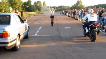 car-vs-motorcycle girl start