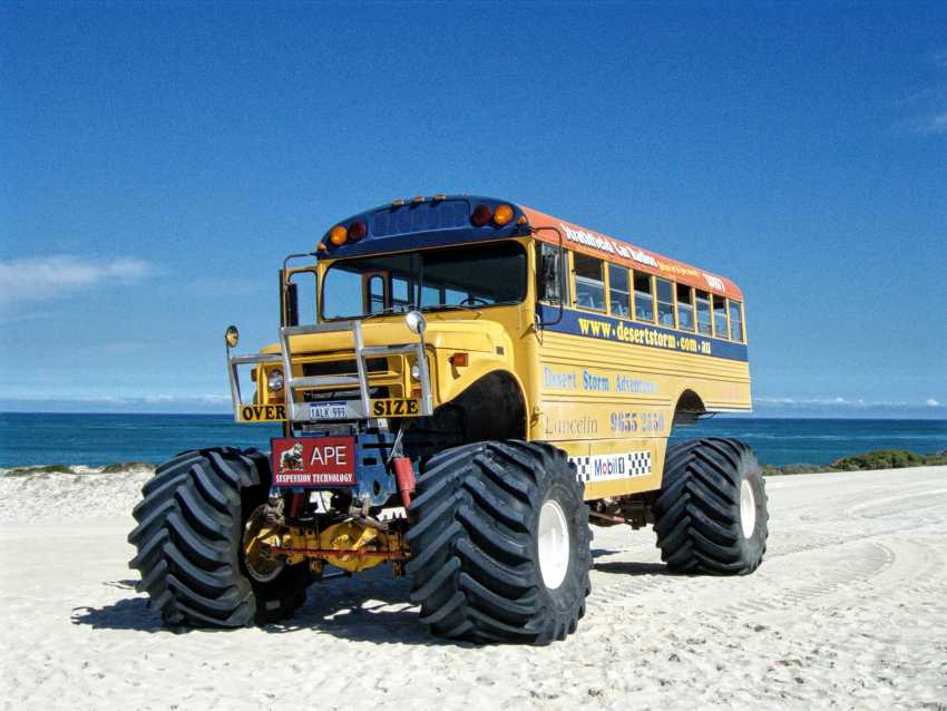 School Bus Beach Comber