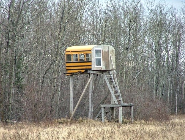 School Bus Hunting Stand