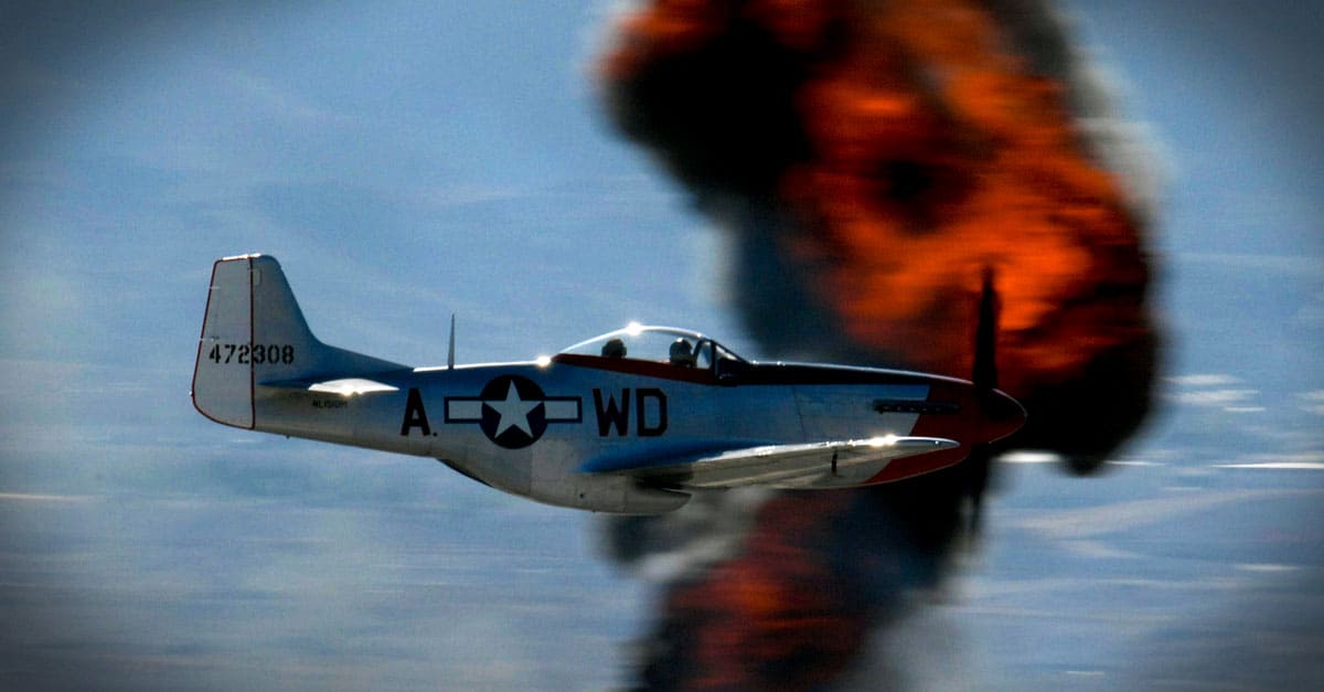 P-51 A P-51 Mustang performs for the crowd during the Aviation Nation Air Show Nov. 10