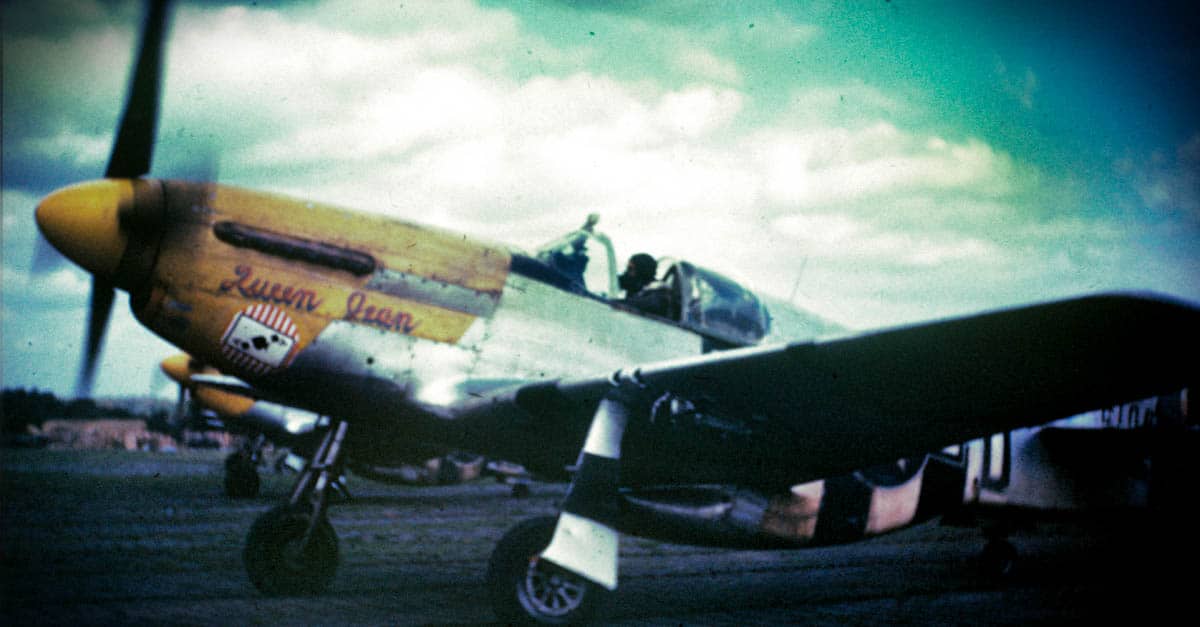 P-51- A P-51 Mustang prepares for take off at Bottisham-James D Smith