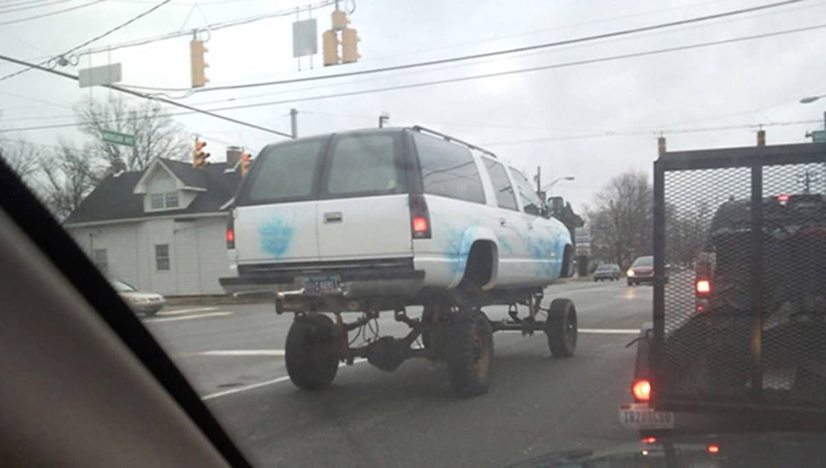 Truck lifted on Small(Auto Overload