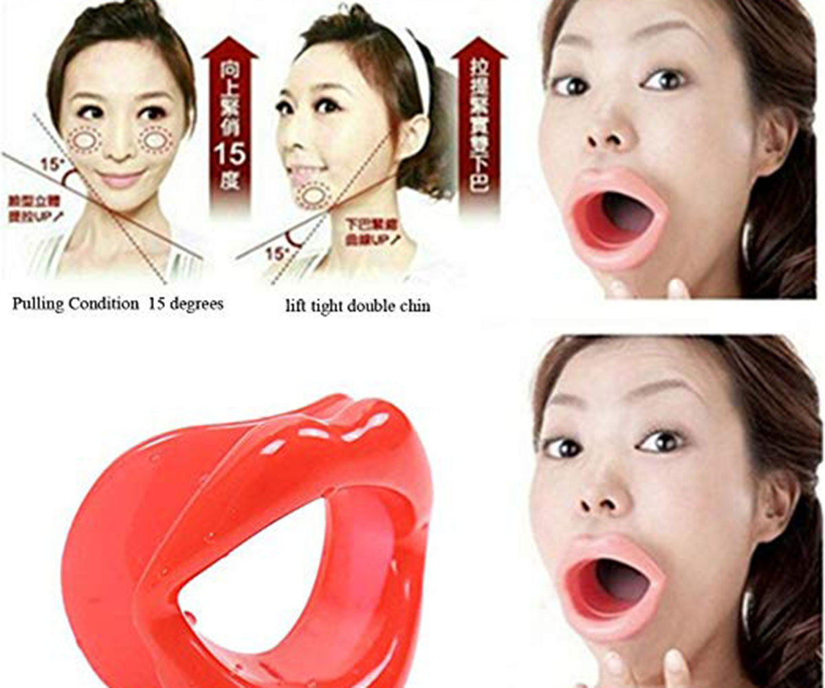 Face Slim Exerciser Muscle Lips Trainer Tightener Face-lift Slimmer(Gnker)