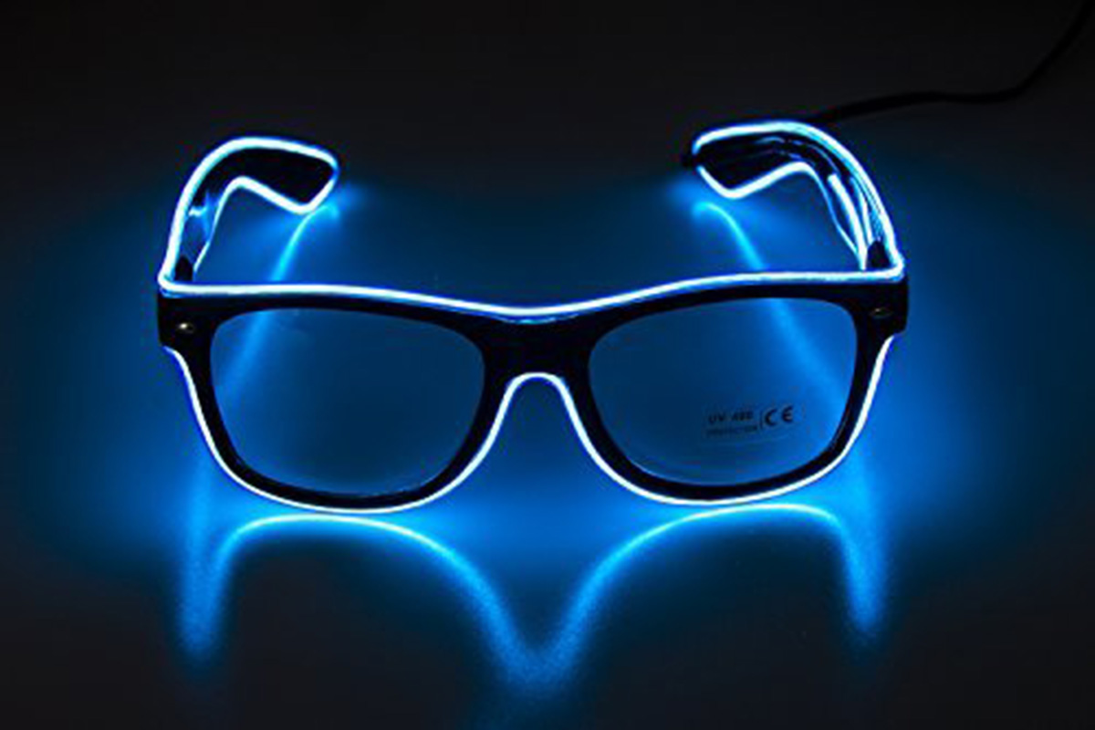 Glow Eye Glasses masks LED Light Up Glasses El Wire Glowing Party Rave Glasses