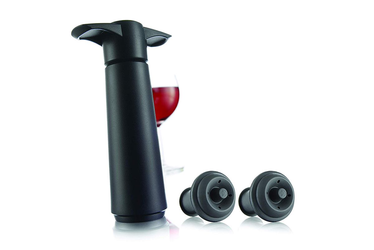 The Original Vacu Vin Wine Saver with 2 Vacuum Stoppers