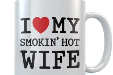 I Love My Smokin' Hot Wife Coffee Mug