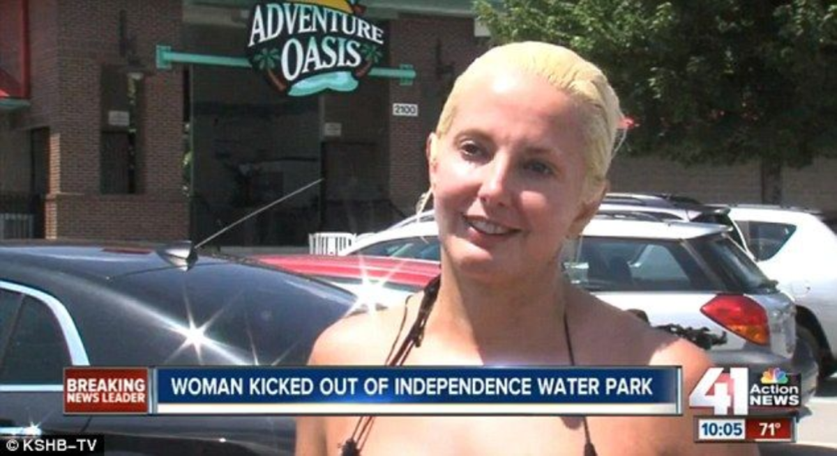 The two female water park employees gave Madelyn two options, both of which...